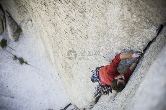 攀岩“邦基特”5.10D-美国犹他州盐湖城小棉白杨峡谷图片