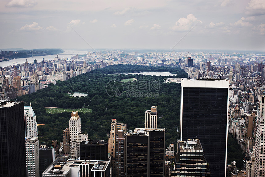 纽约摩天大楼鸟瞰图图片