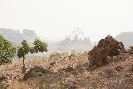 喀麦隆北部炎热荒芜风景图片