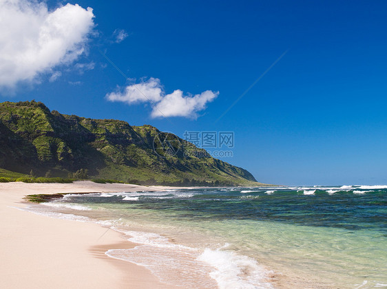 夏威夷奥阿胡莫库莱亚海滩图片