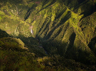 夏威夷Kaua'i Waimea峡谷国家公园鸟瞰图图片