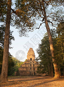 柬埔寨暹粒省吴哥窟的一座小庙图片