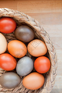 篮子里的复活节彩蛋图片