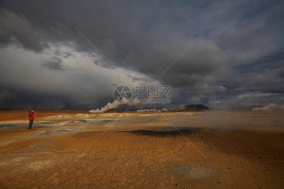 地热河流蒸汽检测图片