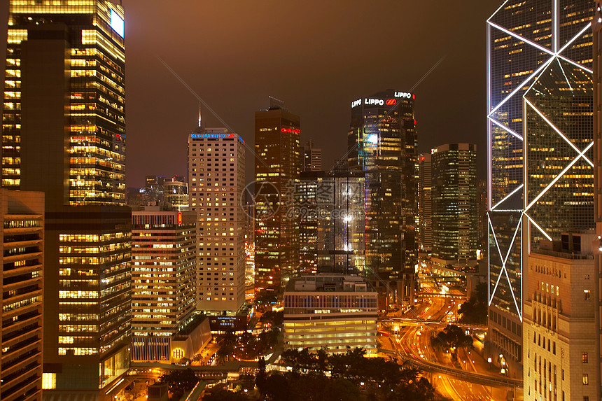 香港中部夜间图片