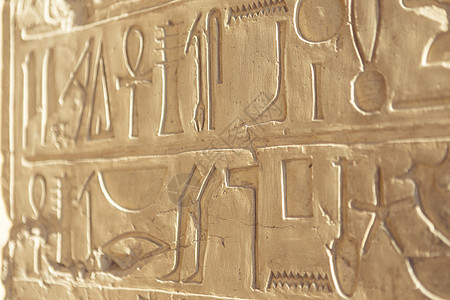 埃及卢克索石刻象形文字图片