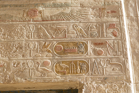 埃及卢克索石刻象形文字图片