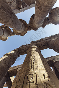 埃及卢克索卡纳克神庙建筑群高清图片