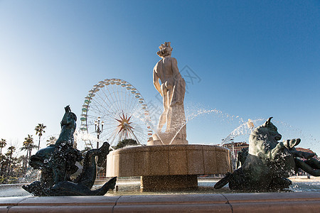 法国尼斯马塞纳喷泉广场图片