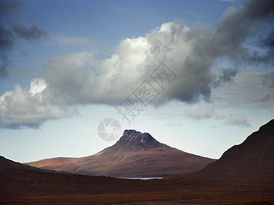 苏格兰斯塔克-波莱德山上空的云图片