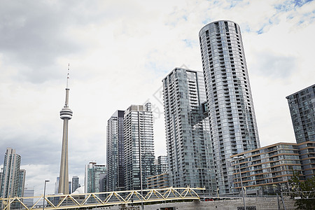 加拿大安大略省多伦多摩天大楼和CN大厦图片