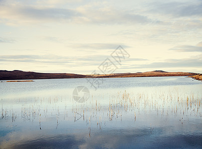 英国苏格兰西北高地阿森特宁静湖景观图片