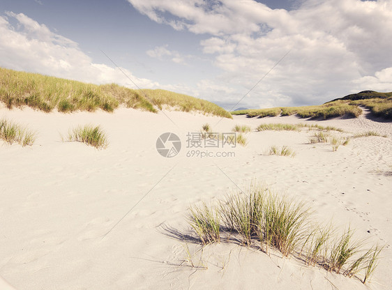 苏格兰赫布里底群岛巴拉岛上的沙丘图片