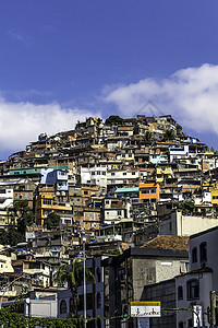 巴西里约热内卢Morro do Vidigal景观高清图片