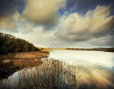英国北爱尔兰弗马纳湖厄恩湖上的博亚岛景色图片