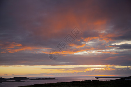 苏格兰高地岛屿日落图片