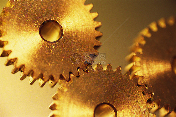 金色金属齿轮图片