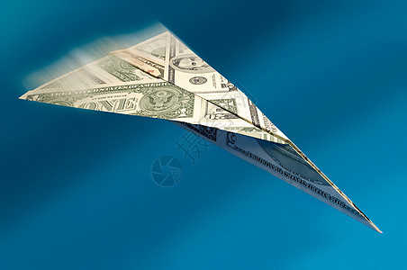 美元纸飞机图片
