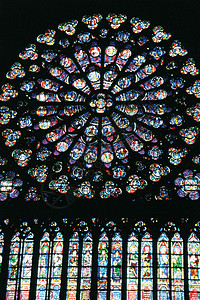 法国巴黎圣母院背景图片