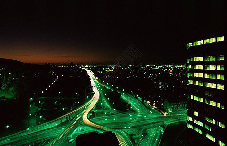 蒙特利尔市夜景图片