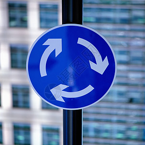 环岛路标图片素材