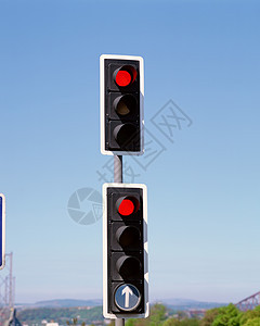 红色交通灯背景图片