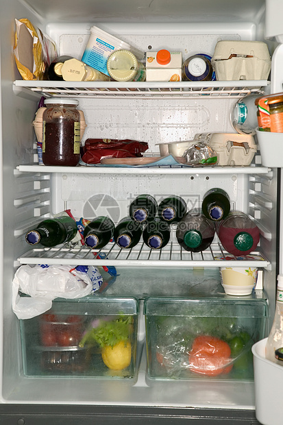 冰箱里的食物图片