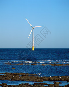 海上风力机图片