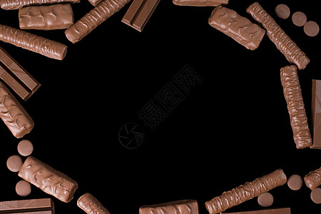 黑底巧克力饼干图片