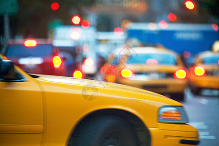 纽约黄色出租车背景图片