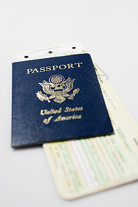 机票和护照图片