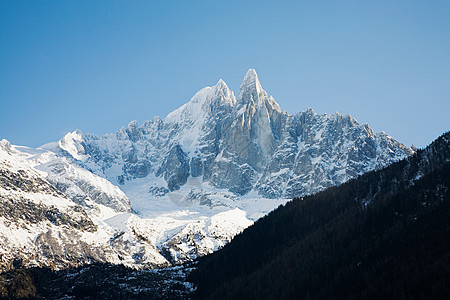 阿尔卑斯山雪法国阿尔卑斯山脉背景