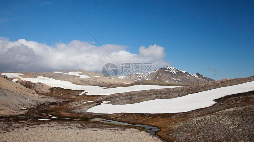 挪威北极熊岛的风景图片