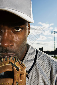 棒球投手的肖像图片