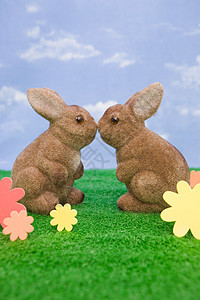两只玩具兔图片
