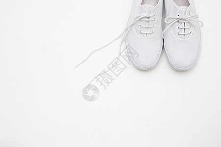 小白鞋白鞋背景