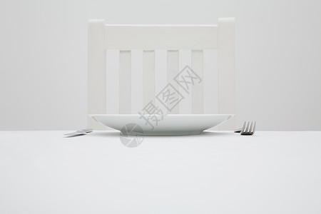 餐盘和餐具背景图片
