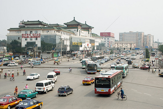 拥挤的北京路图片