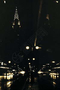 克莱斯勒大厦夜间图片