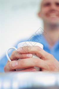 喝茶的商务男人图片