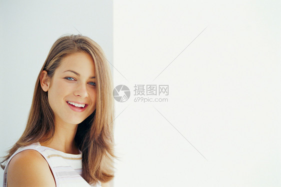 微笑的商务女人图片