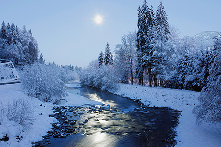 冬天的夜色图片