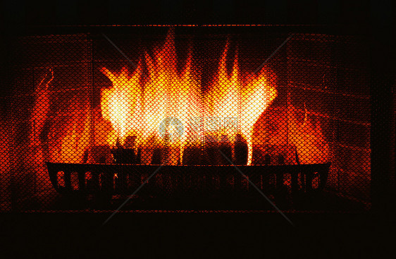 壁炉里的火炎图片