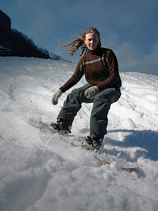 滑雪的女子图片