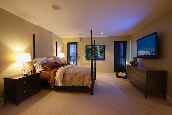现代化的卧室图片