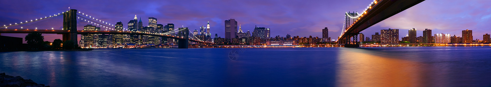 纽约市夜景图片