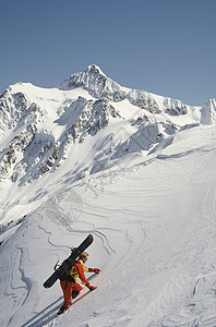 舒克山滑雪板背景图片