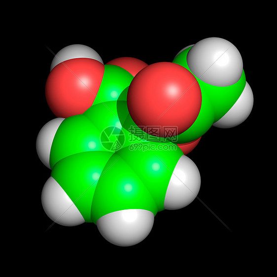 阿司匹林分子图片