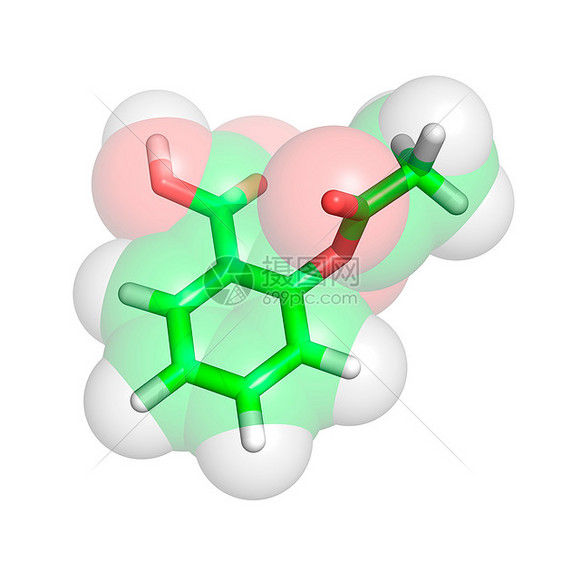 阿司匹林分子图片