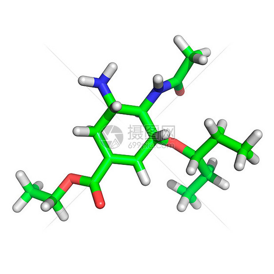 抗流感药物分子图片